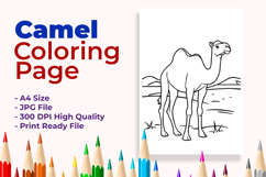 Camel Coloring Page Product Image 1