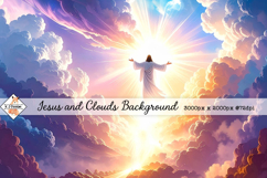 Jesus and Cloud Background jpg Product Image 1