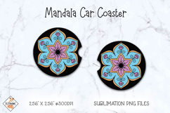 Mandala Car Coaster| Sublimation Design Product Image 1