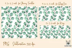 Eucalyptus, tumbler, mug, libbey can sublimation png Product Image 2