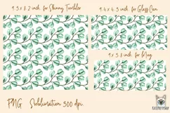 Eucalyptus, tumbler, mug, libbey can sublimation png Product Image 2