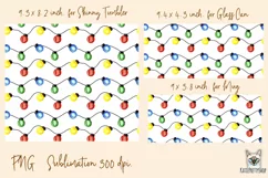 Christmas lights, tumbler, mug, libbey can sublimation png Product Image 2