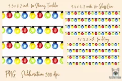 Christmas lights, tumbler, mug, libbey can sublimation png Product Image 2