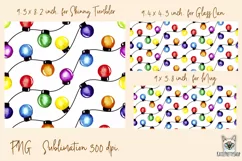 Christmas lights, tumbler, mug, libbey can sublimation png Product Image 2