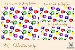 Christmas lights, tumbler, mug, libbey can sublimation png Product Image 2
