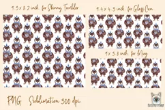 Owl, tumbler, mug, libbey can premium design for sublimation Product Image 2