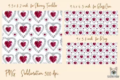Heart shape stone, tumbler, mug, libbey sublimation design Product Image 2