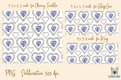 Heart shape pearls, tumbler sublimation, mug, libbey can. Product Image 2
