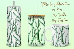 Eucalyptus, tumbler, mug, libbey can sublimation png Product Image 1
