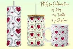 Heart shape stone, tumbler, mug, libbey sublimation design Product Image 1