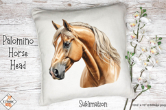 Palomino Horse head Sublimation Design Product Image 1