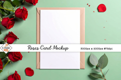 Valentine's card mock up background jpg Product Image 1