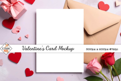 Valentine's card mock up background jpg Product Image 1