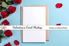 Valentine's card mock up background jpg Product Image 1