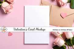 Valentine's card mock up background jpg Product Image 1