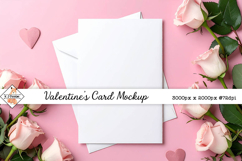 Valentine's card mock up background jpg Product Image 1