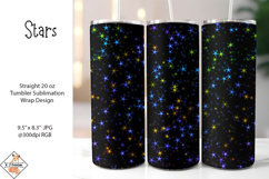 Stars Sublimation Tumbler Wrap Design Product Image 1