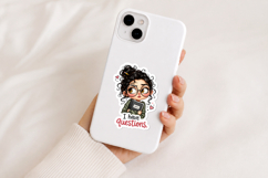 Funny Big-Eyed Girl Stickers Bundle PNG Product Image 3