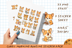 The Corgi Life Mega Sticker Bundle. PNG. Product Image 6