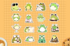 Low Energy Frog Stickers | Cute Frog PNG &amp; Cricut Sheet Product Image 5