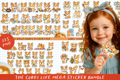 The Corgi Life Mega Sticker Bundle. PNG. Product Image 1