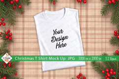 Christmas T Shirt Mock Up Photo JPG Background Product Image 1