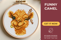 Funny Smiling Camel Cross Stitch Pattern PDF Product Image 1