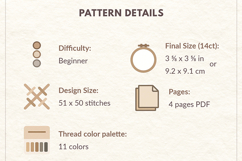 Cow Cross Stitch Pattern Farm Animal PDF Product Image 3