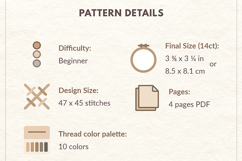 Funny Giraffe Cross Stitch Pattern PDF Product Image 3