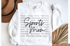 Sports Mom png svg, Sports Mom words png svg, Sports Mom Product Image 1