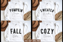 Pumpkin season Svg Bundle,fall Vibes svg, Sweater weater png Product Image 1