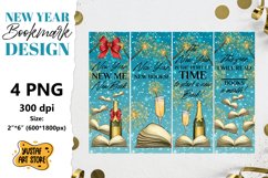 Bookmark printable design. New year bookmark quote Product Image 1