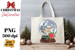 Christmas snow globe sublimation bundle. 8 christmas clipart Product Image 5
