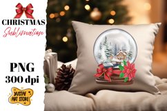 Christmas snow globe sublimation bundle. 8 christmas clipart Product Image 8
