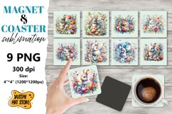 Easter magnet sublimation/Easter coaster sublimation bundle Product Image 1