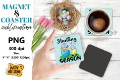 Easter magnet sublimation/Easter coaster sublimation gnome Product Image 1