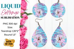 Earrings Sublimation Bundle. Teardrop and Round 30 design Product Image 2