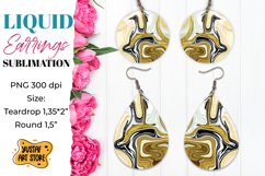 Earrings Sublimation Bundle. Teardrop and Round 30 design Product Image 6