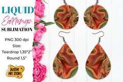 Earrings Sublimation Bundle. Teardrop and Round 30 design Product Image 11