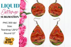 Earrings Sublimation Bundle. Teardrop and Round 30 design Product Image 12