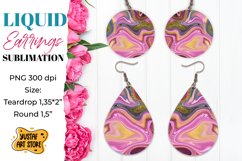 Earrings Sublimation Bundle. Teardrop and Round 30 design Product Image 25