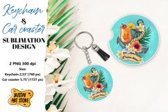 Cruise Keychain sublimation. Cruise Car coaster sublimation. Product Image 1