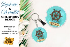 Cruise Keychain sublimation. Cruise Car coaster sublimation. Product Image 1