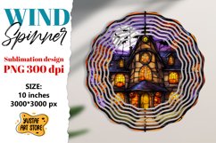 Halloween Stained glass wind spinner sublimation design Product Image 1