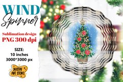 Christmas wind spinner. Christmas tree sublimation Product Image 1