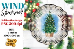 Christmas wind spinner. Christmas tree sublimation Product Image 1