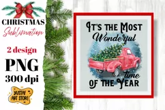It's the most wonderful time of the year. Christmas truck Product Image 1