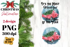 It's the most wonderful time of the year. Christmas truck Product Image 2