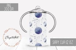 Watercolor baby zodiac 12 oz sippy cup design sublimation Product Image 1