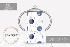 Watercolor baby zodiac 12 oz sippy cup design sublimation Product Image 1